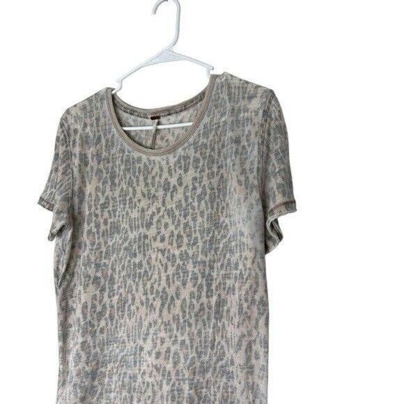 FREE People Women's Tops Free People Tourist Tee Animal Print Size XS - Picture 4 of 11